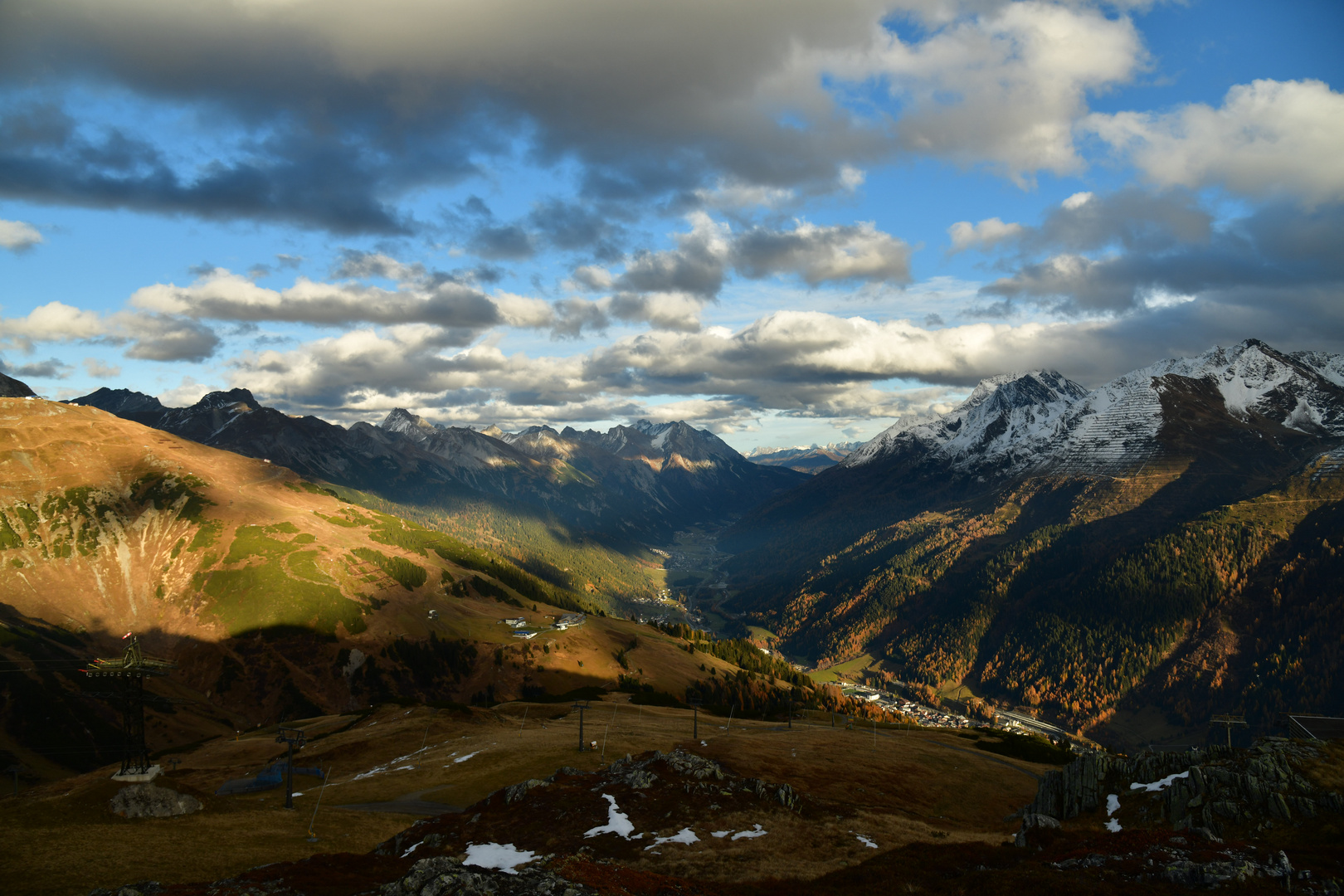 sunset über dem arlberg