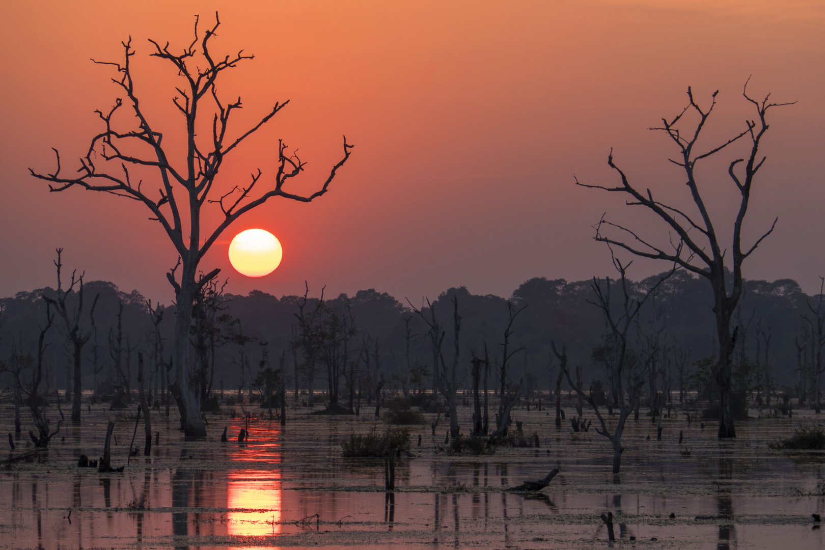 Sunset über dem Neak Pean