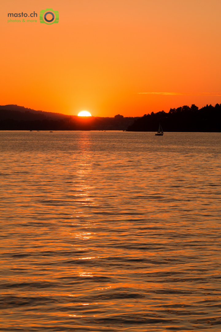 Sunset über dem Vierwaldstättersee...