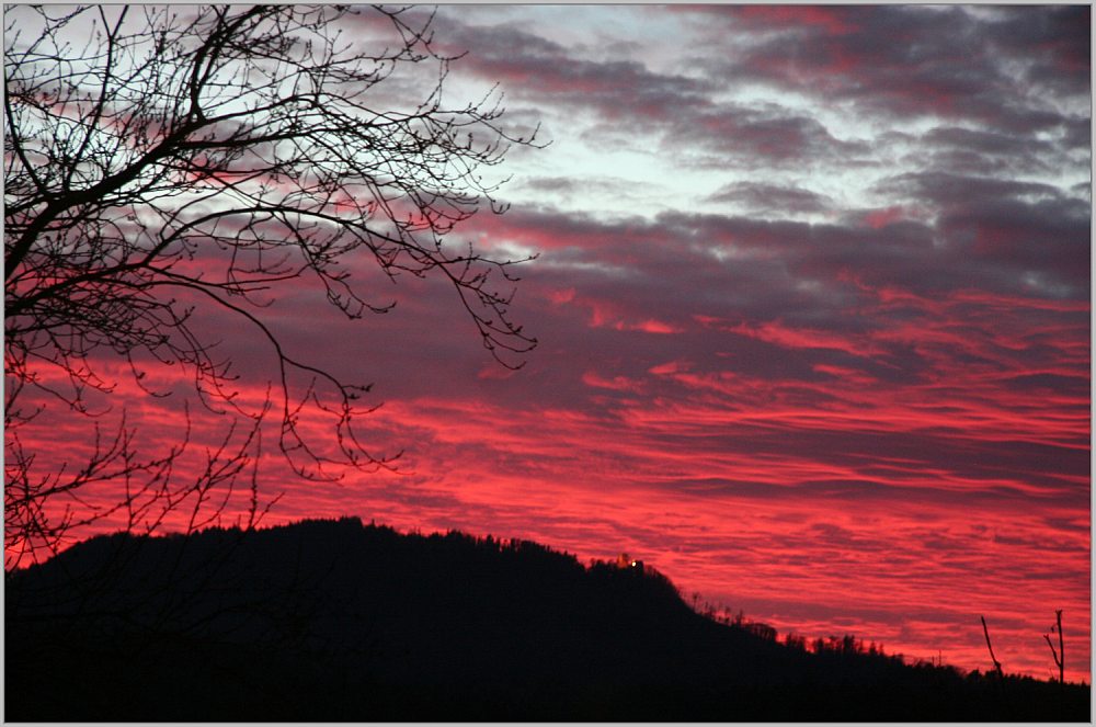 Sunset über der Ebersteinburg