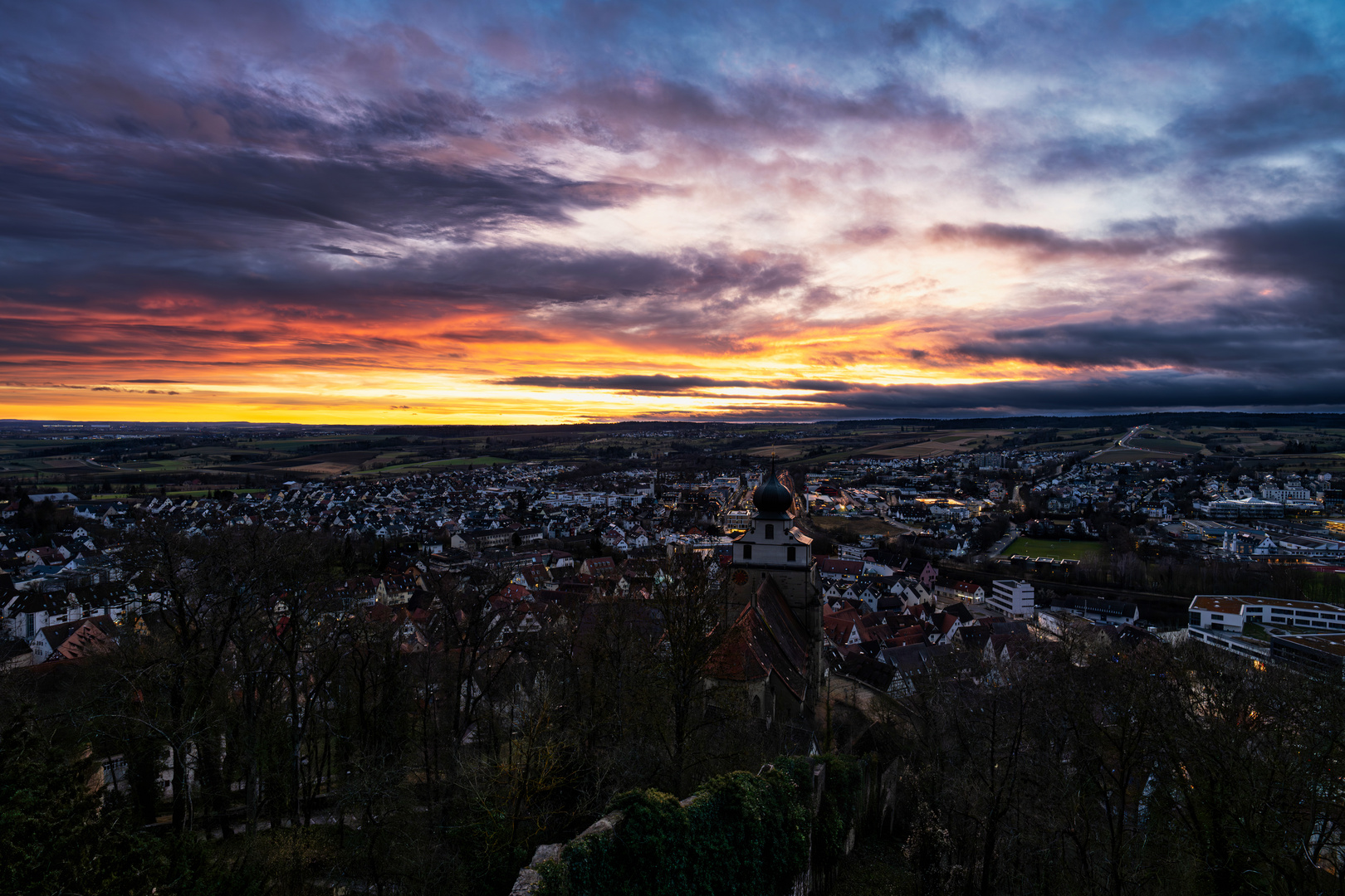 Sunset über Herrenberg