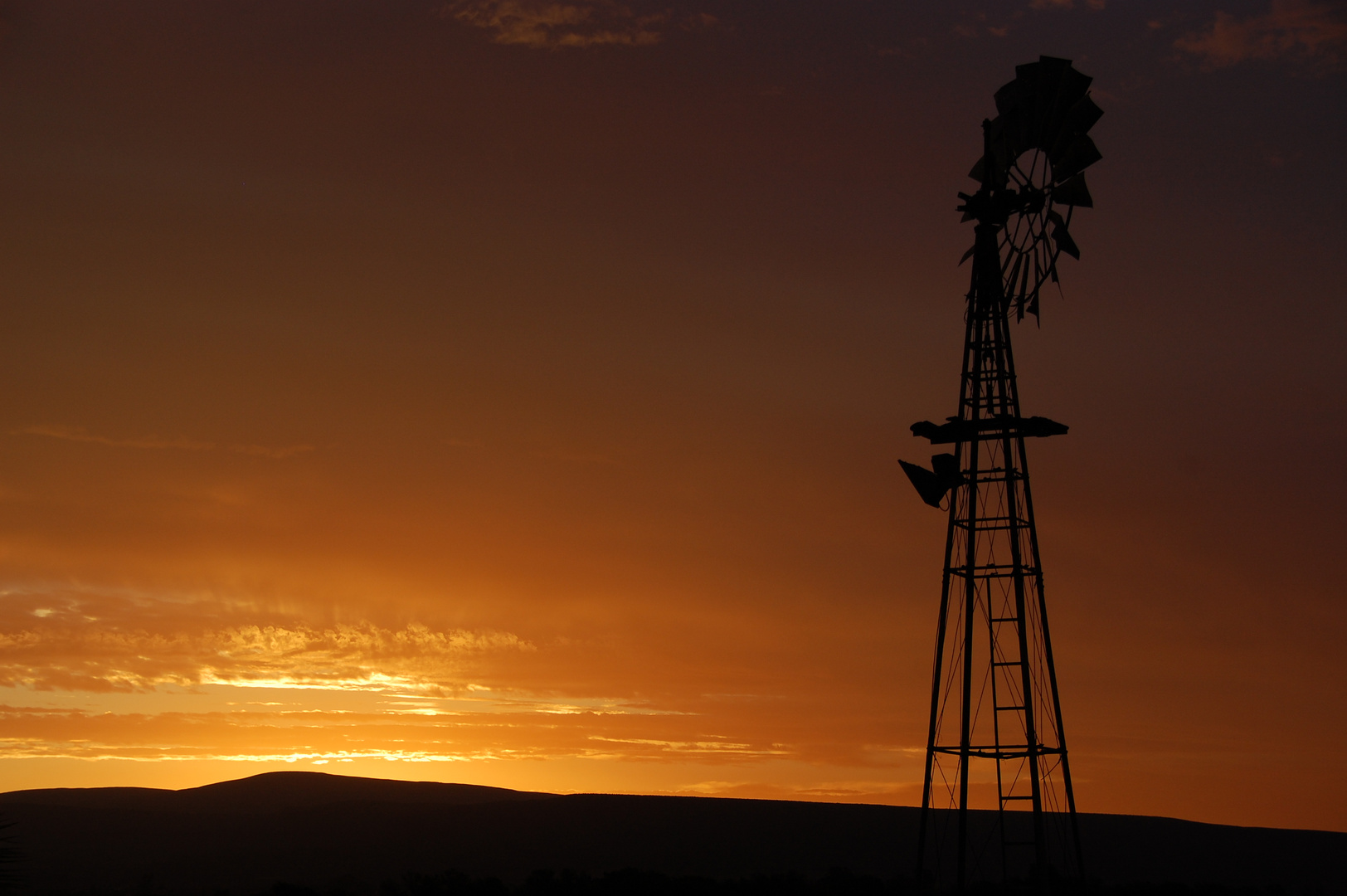 Sunset über Oudtshoorn