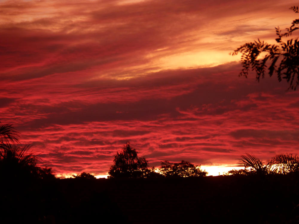 Sunset über Paraguay