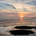 Sunset über Wattenmeer