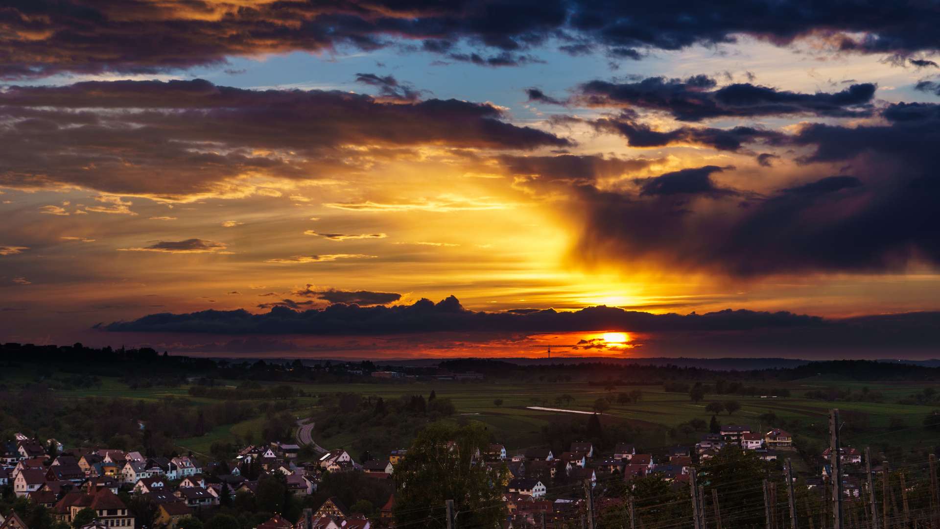 Sunset überm Schwabenland