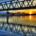 sunset under the bridge