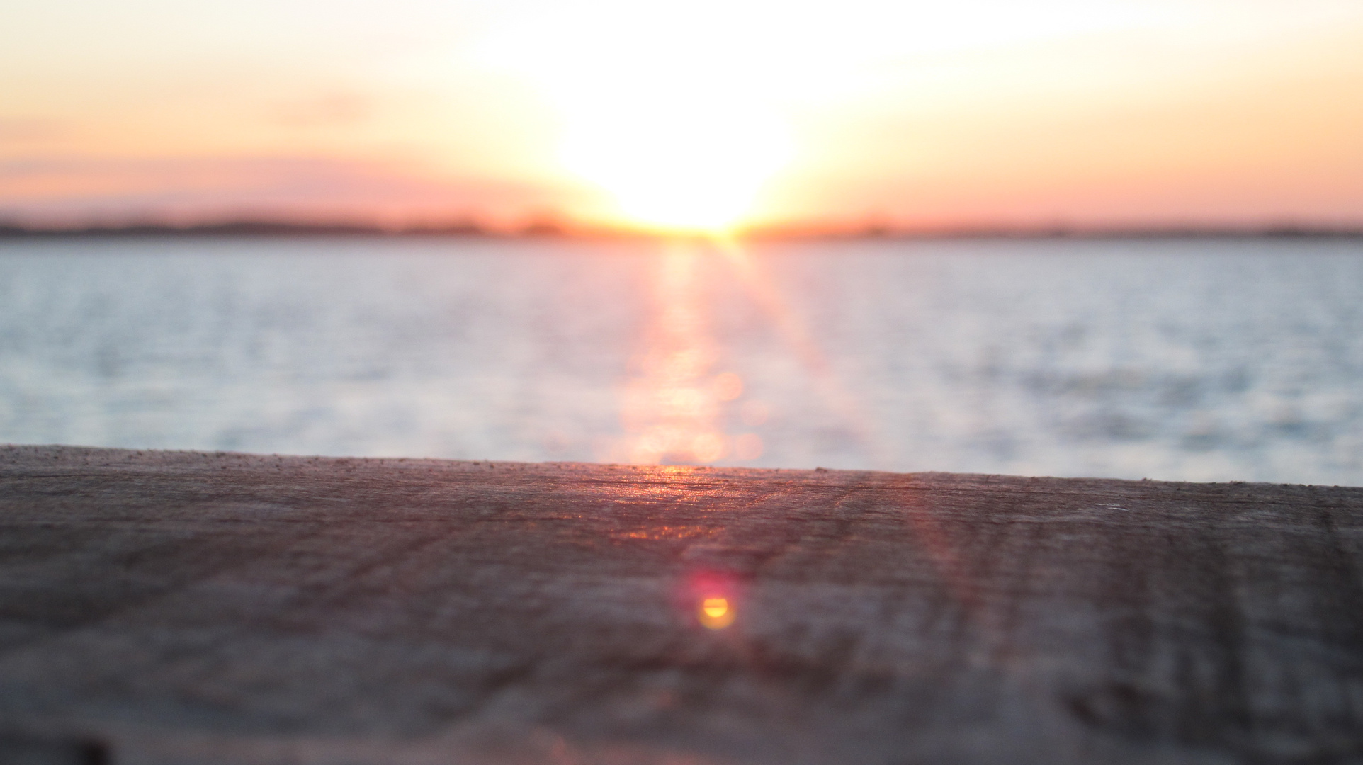 Sunset view from a beach bar