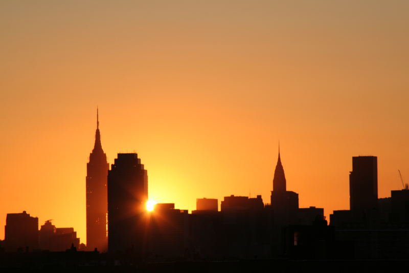 Sunset viewed from my window.