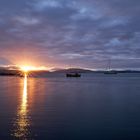 Sunset vom Hafen von Crinan/Schottland