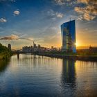 Sunset von der Osthafenbrücke (HDR)