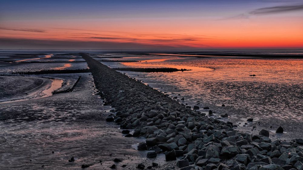 Sunset vor Büsum