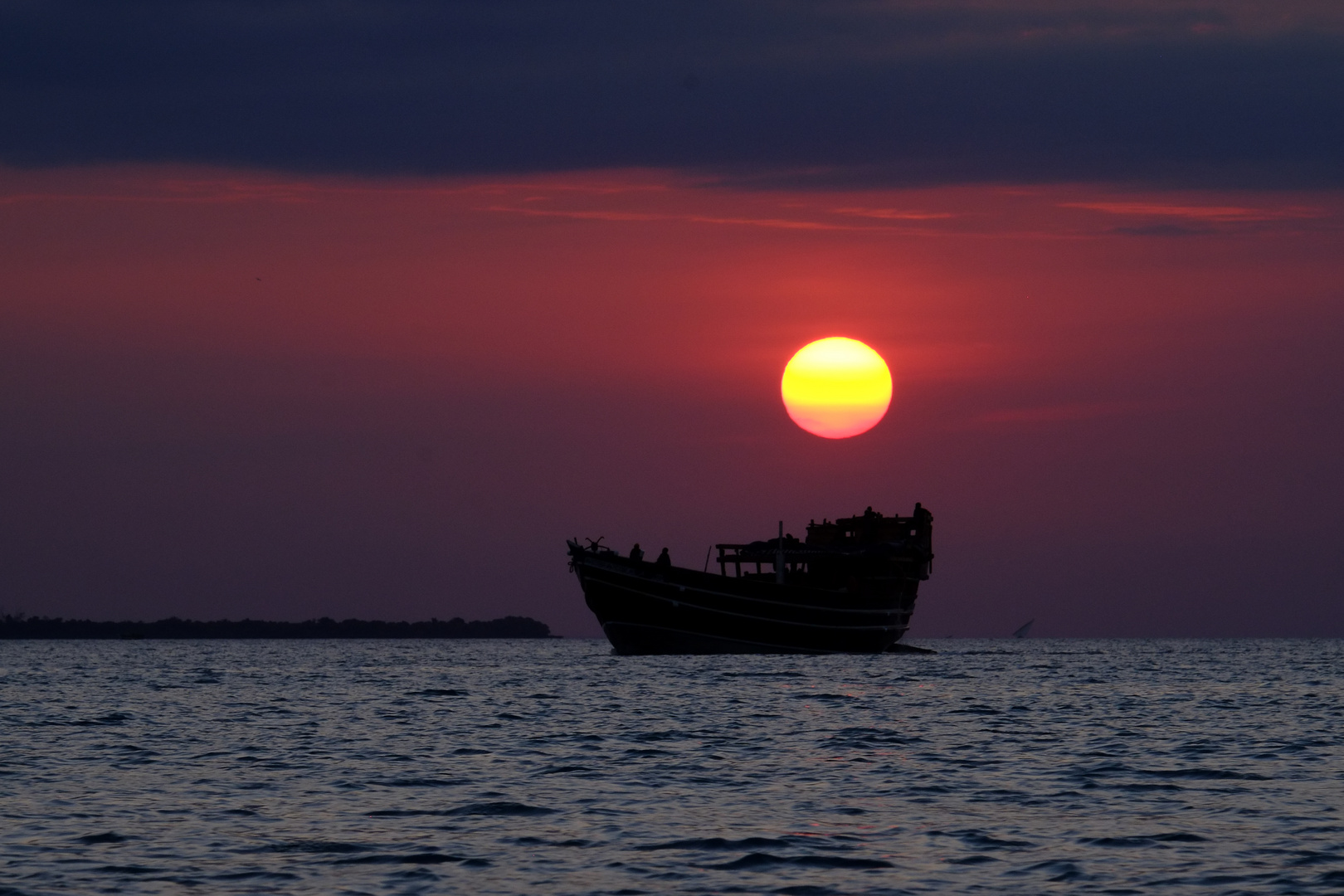 Sunset vor Zanzibar