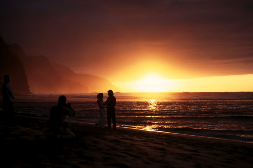 Sunset Wedding Picture