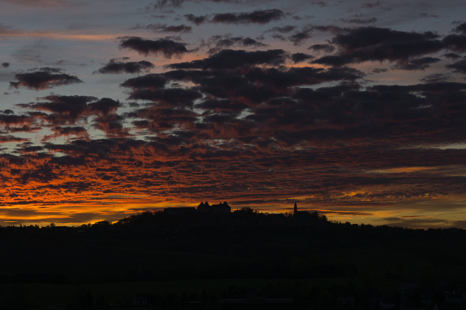 Sunset with beautiful Clouds