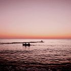 Sunset with Boats