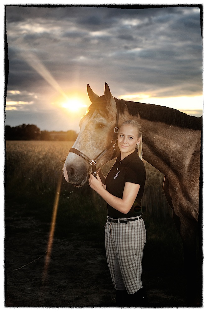 Sunset with Buddy and Lina