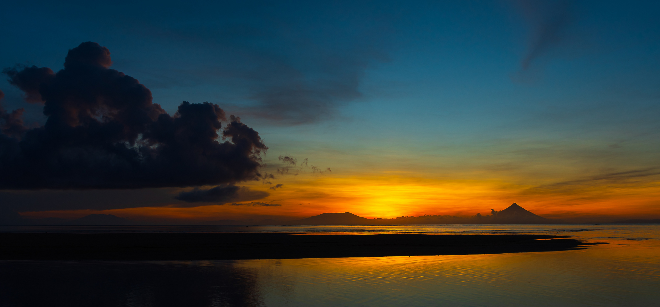 Sunset with Mount Mayon Volcano