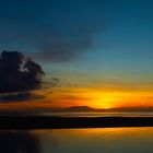 Sunset with Mount Mayon Volcano