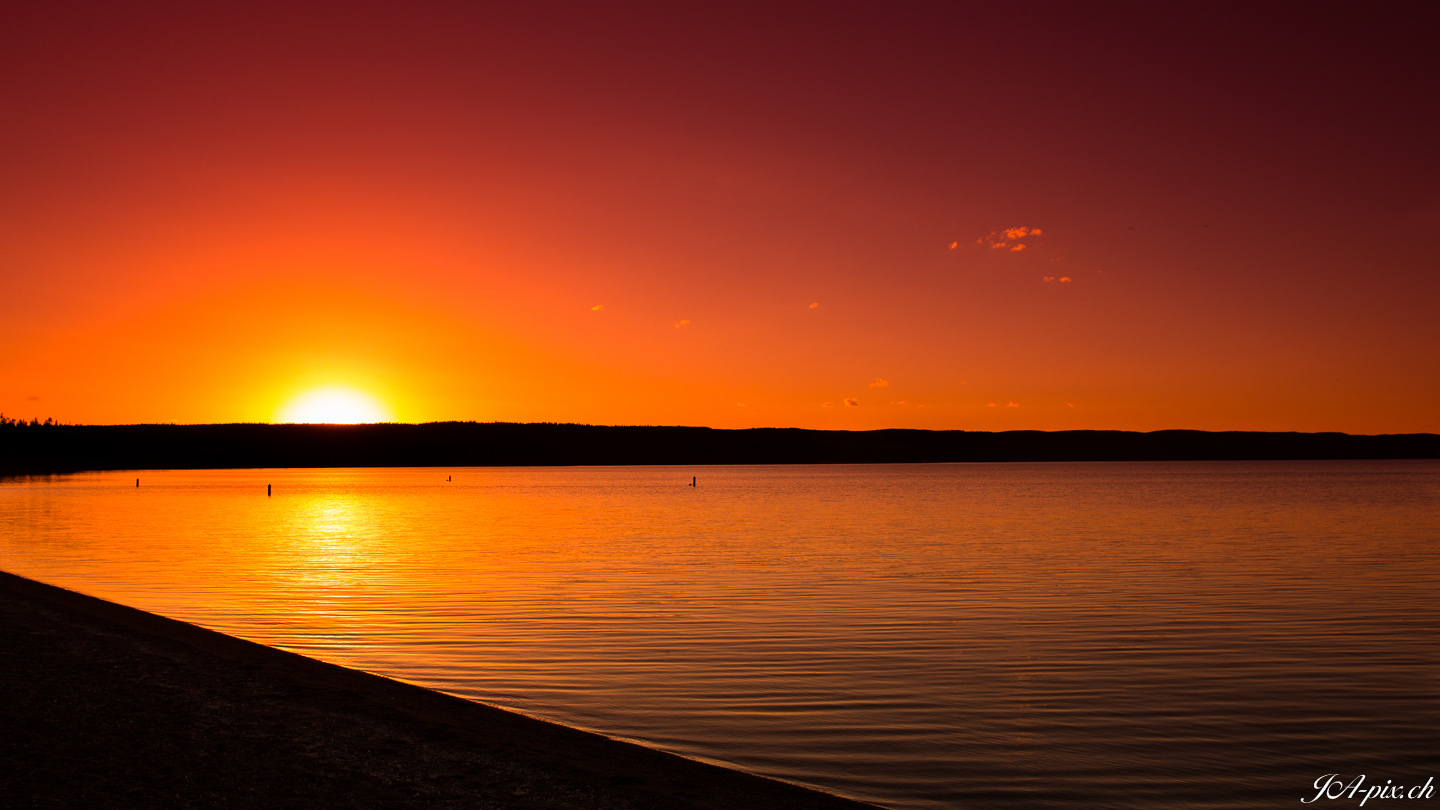 Sunset @ Yellowstone Lake