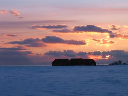 Sunset.....boathouses -5