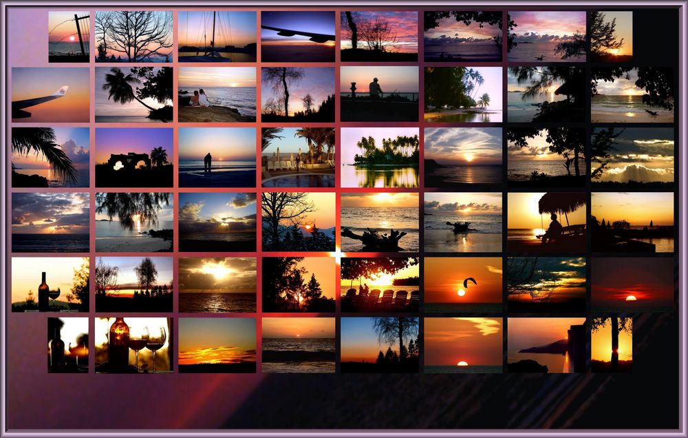 Sunsets all over the globe von u.niclaus 