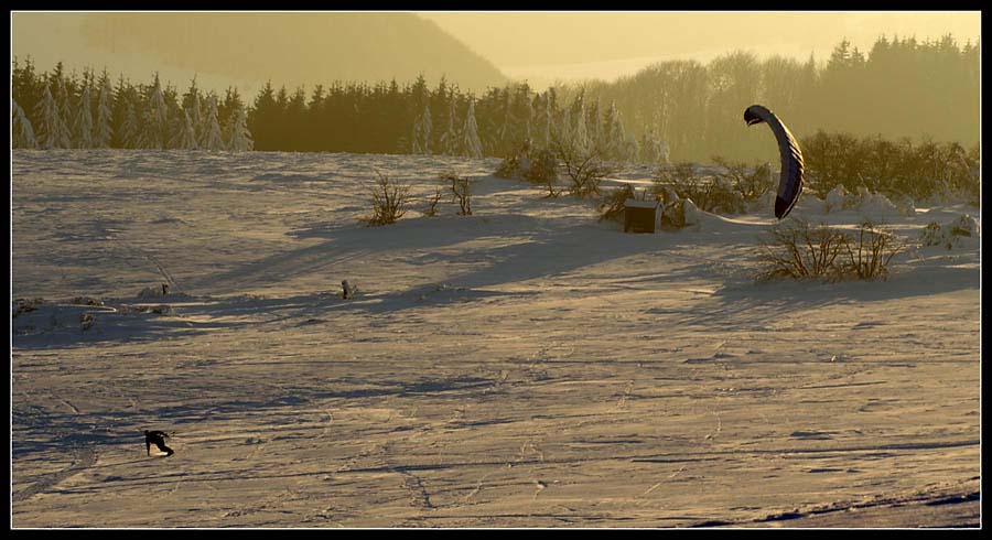 Sunsetsnowkiting