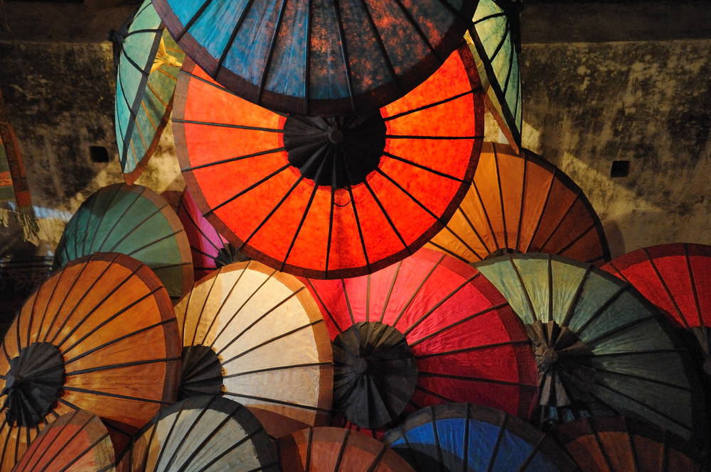 Sunshades at the night market