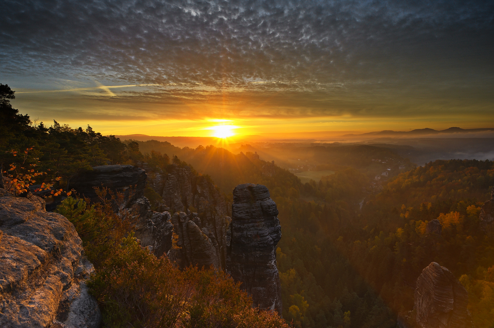 Sunstar über der Bastei_8961