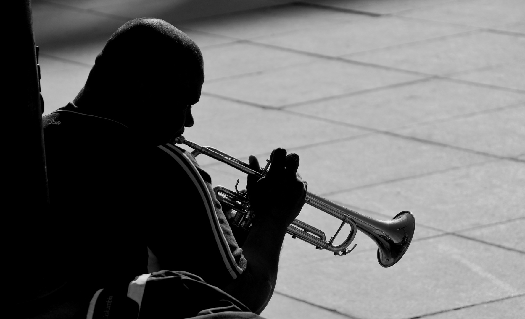 Suonatore di tromba a Madrid Foto Immagini persone, people, madrid