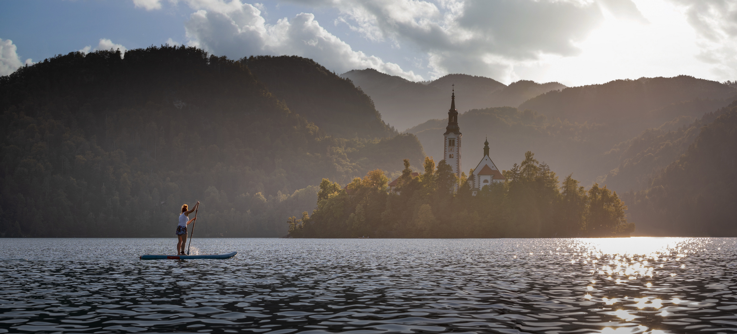 SUPen auf dem Bleder See 