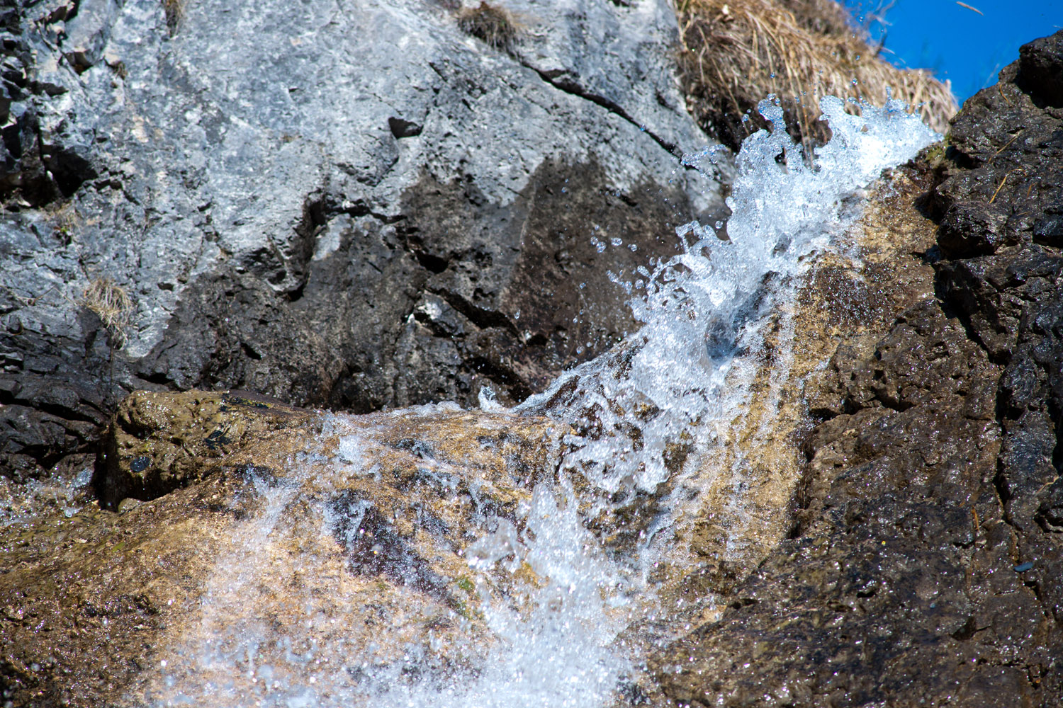 super clear fresh water from the mountains