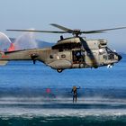 Super Puma del SAR durante el Festival Aéreo de Vigo