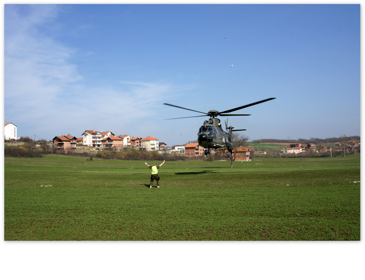 Super Puma im Landeanflug