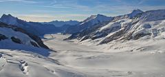 Superbedingungen vom Jungfraujoch aus im schweizer Berner Oberland...