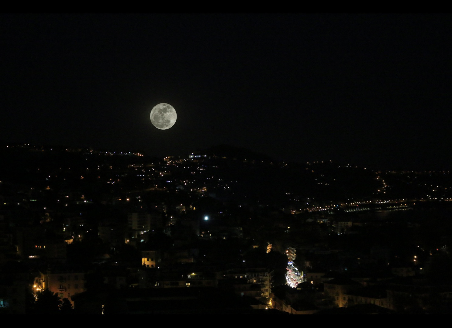 Superluna da Sanremo