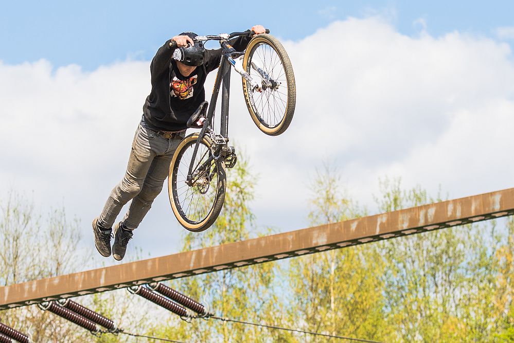 Superman with Bike