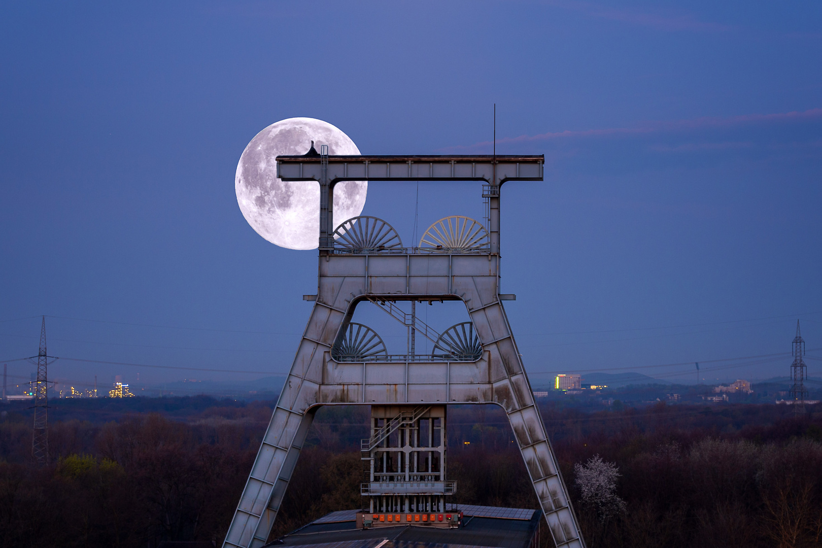 Supermond auf Ewald