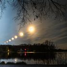 Supermond-Aufgang über dem Rubbenbruchsee