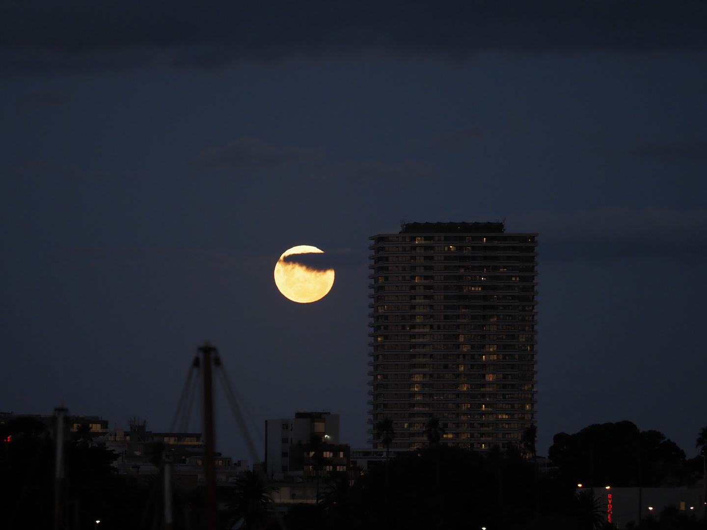 Supermond Februar 2019 Melbourne St. Kilda