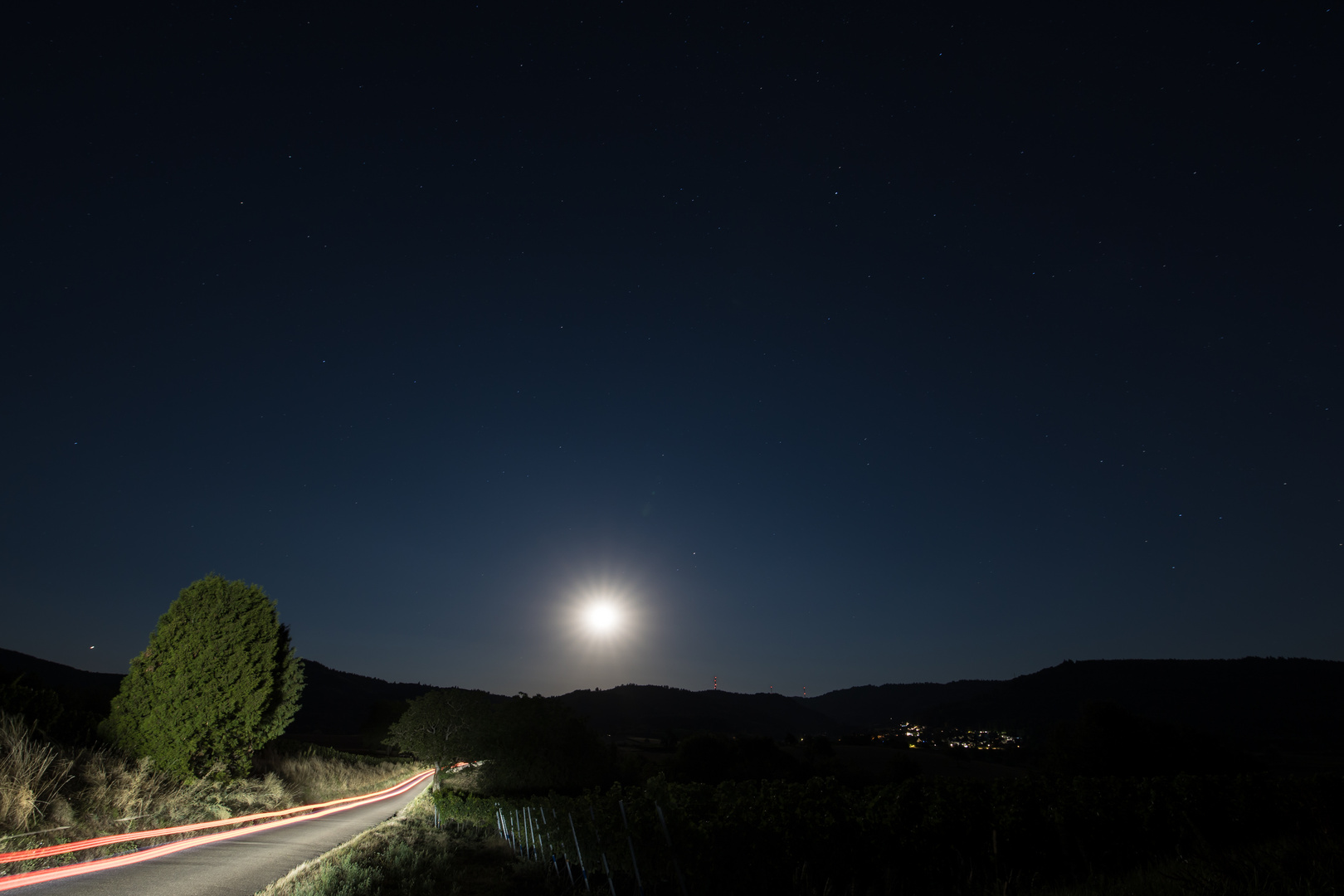 Supermond über Diersburg