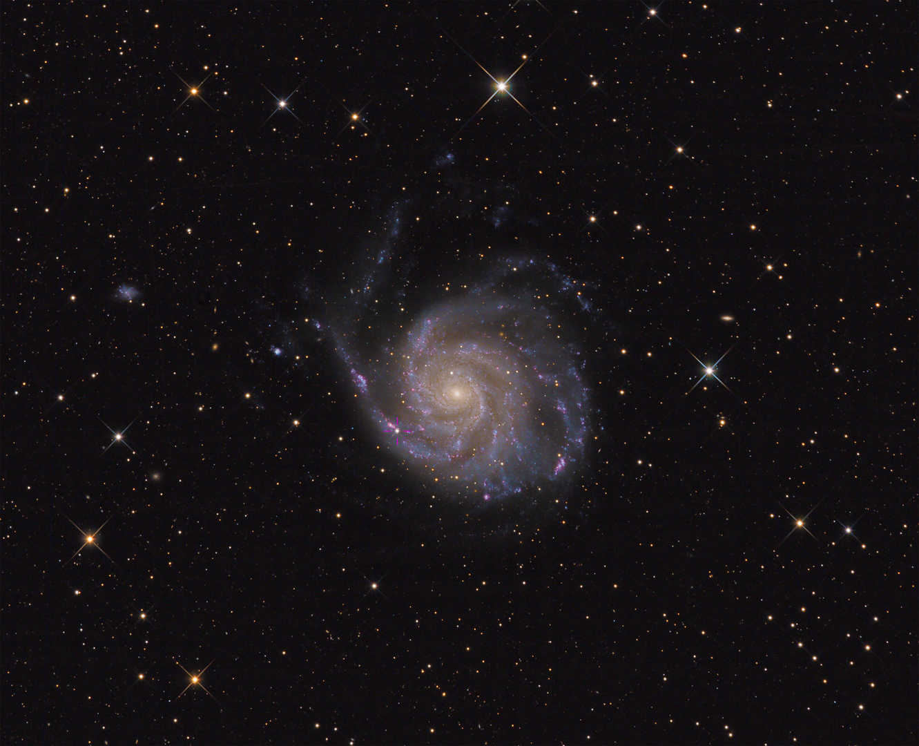 Supernova 2023ixf in Messier 101 (Pinwheel-galaxie) am 12. Juni 2023