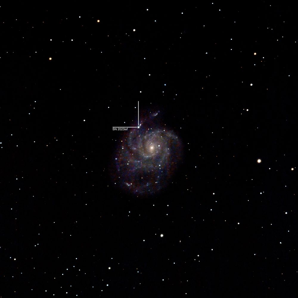 Supernova SN 2023ixf - Messier 101 (NGC 5457) - Feuerrad-Galaxie