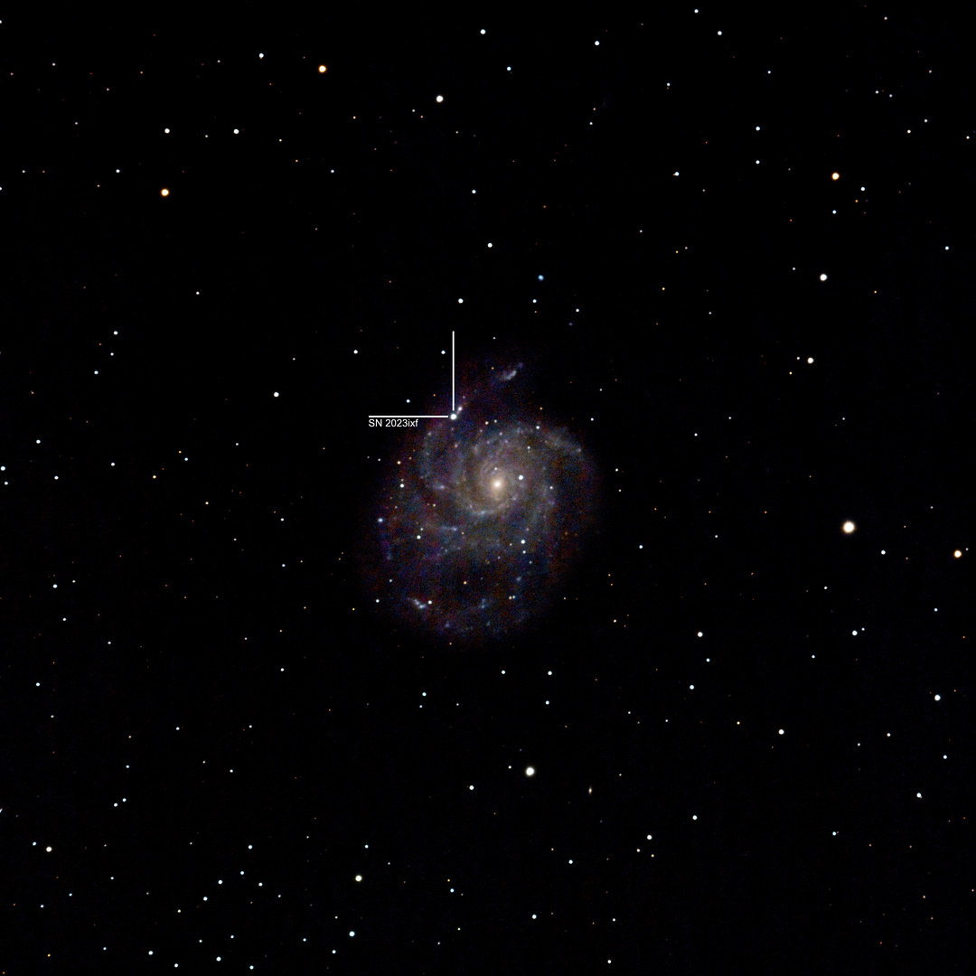 Supernova SN 2023ixf - Messier 101 (NGC 5457) - Feuerrad-Galaxie