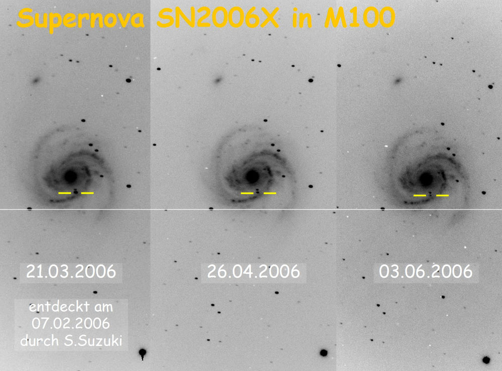 Supernova SN2006X in M100