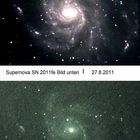 Supernova SN2011fe in M101 am 27.8.2011