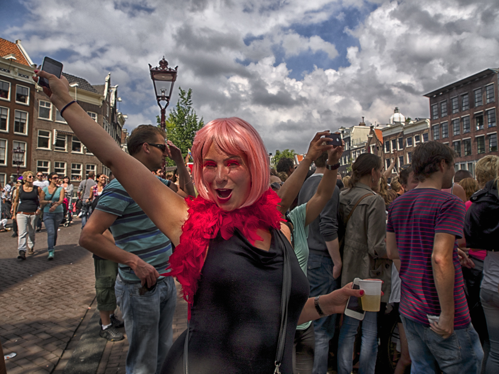 Supporting Gay Pride in Amsterdam