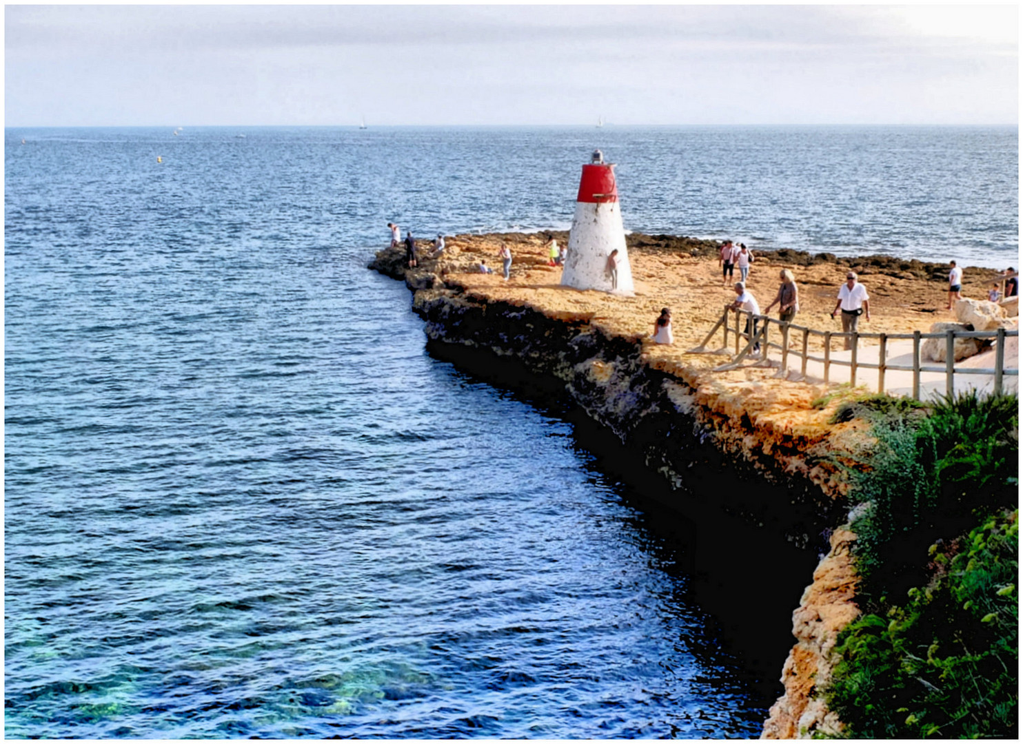 Sur la mer calmée