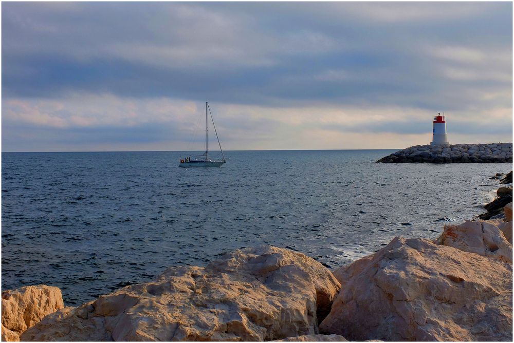 Sur la mer calmée