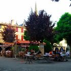 Sur la place de Mirepoix