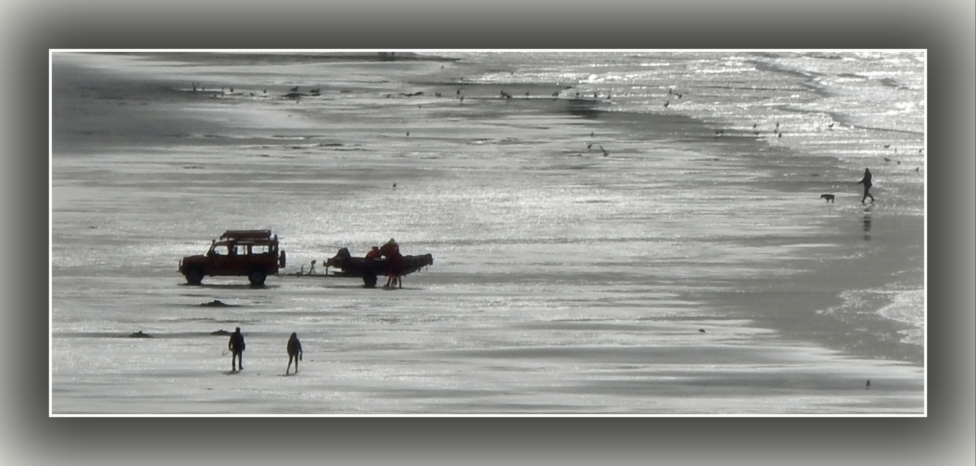 Sur la plage 